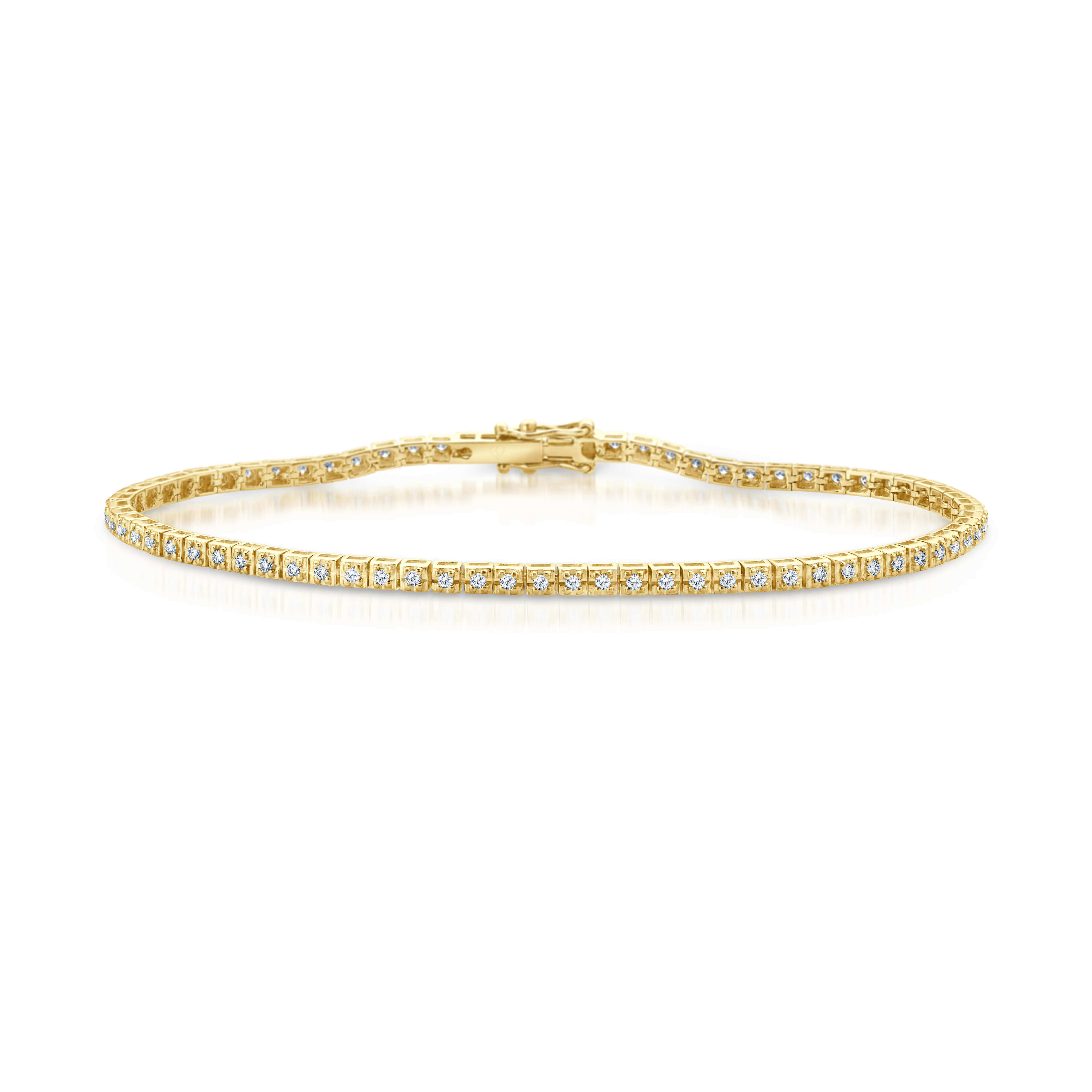 Tennisarmband Splendid Gelbgold 585 69x Reihe (0,60 ct w/si) Tennisarmband Splendid Gelbgold 585 69x Reihe (0,60 ct w/si)
