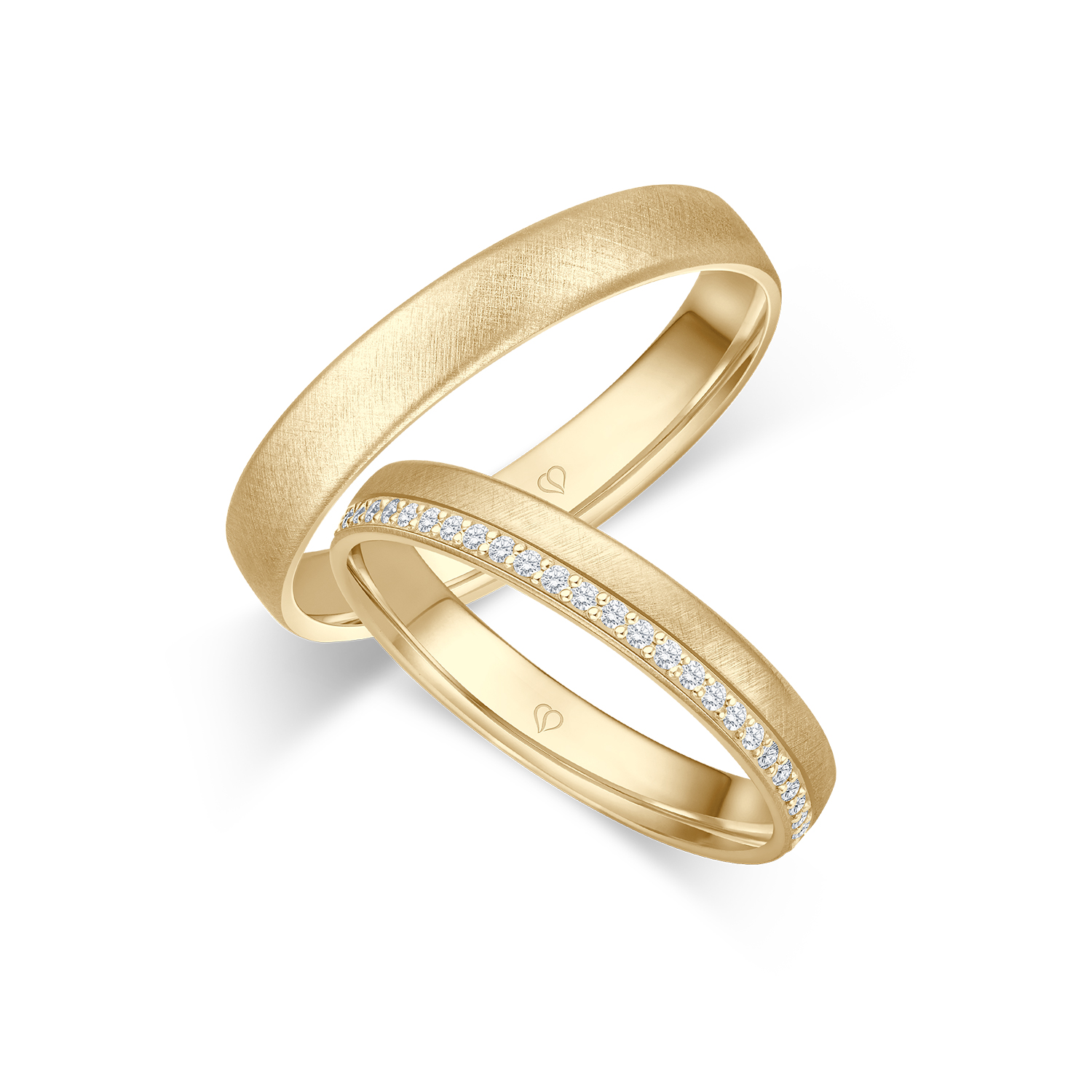 Trauring Gelbgold Gelbgold 585 53 x verteilt (0,27ct w/if)