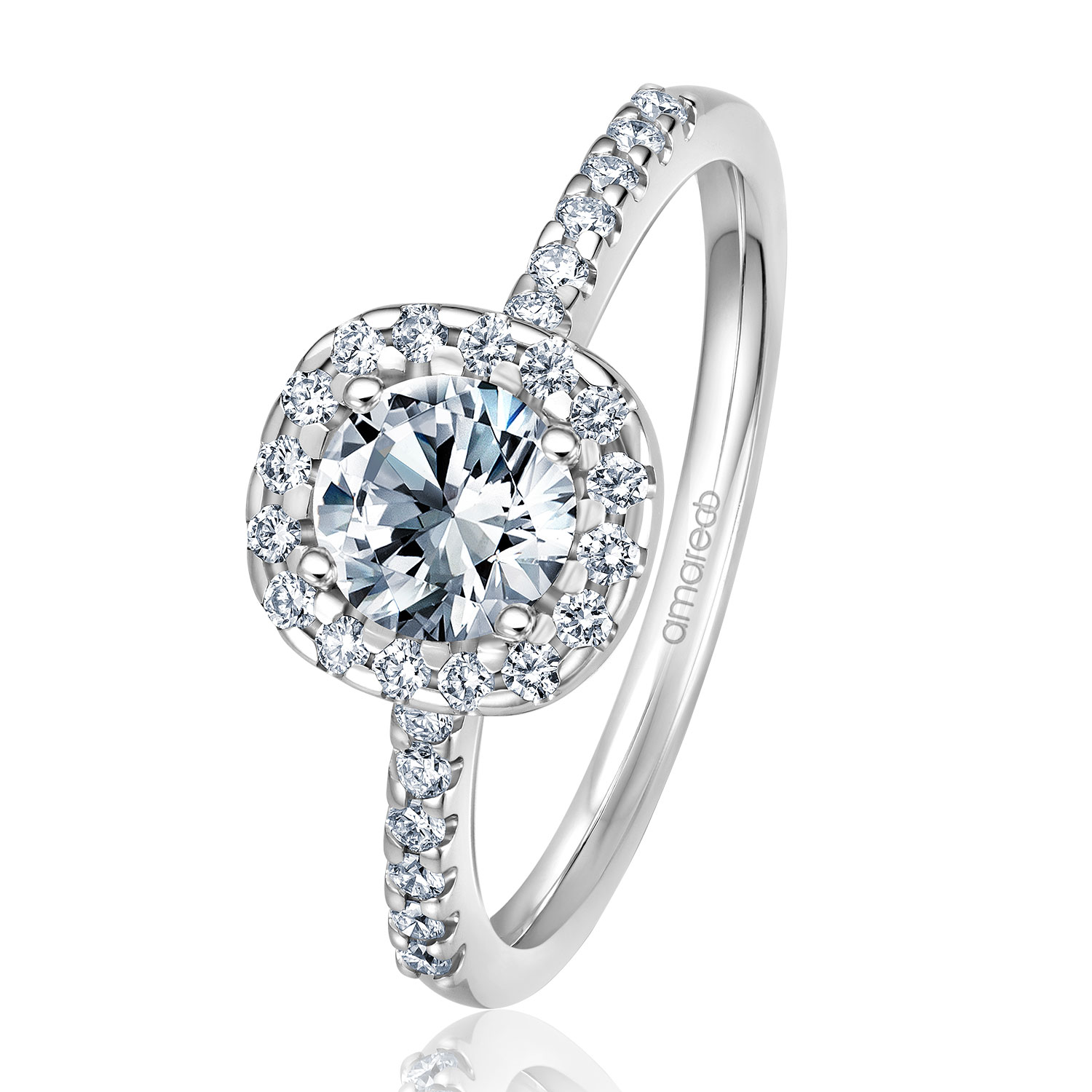 Verlobungsring Embrace Weißgold 585 mit 29 Brillanten (1,00 ct w/si)