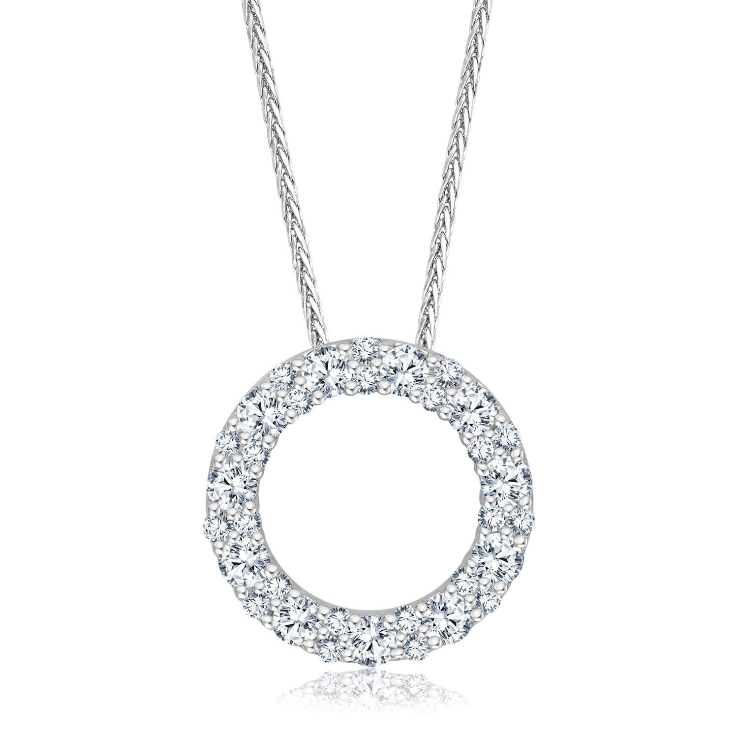 Halsschmuck Candor Weißgold 585 33x Verteilt (0,50 ct w/si) Halsschmuck Candor Weißgold 585 33x Verteilt (0,50 ct w/si)