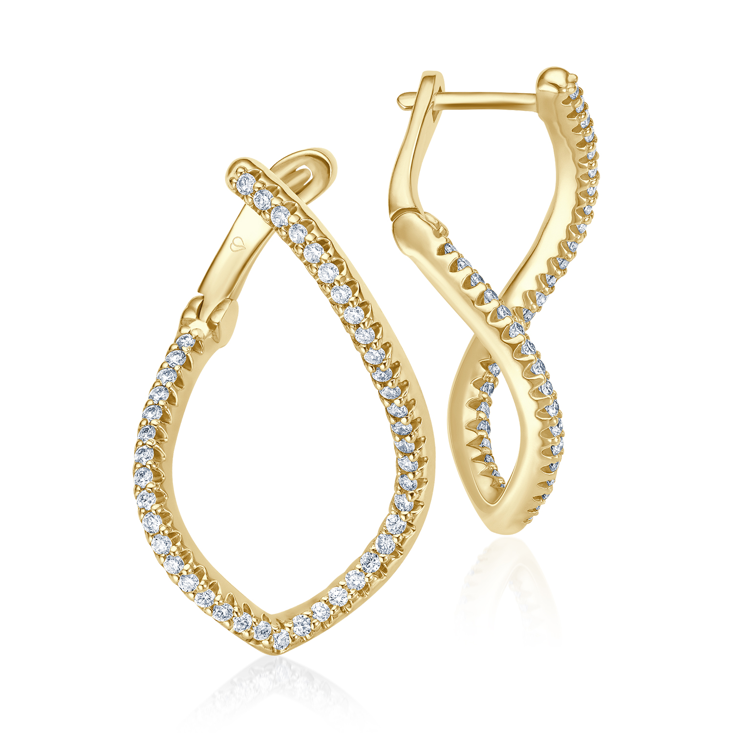 Creolen Honest Gelbgold 585 86x Reihe (0,45 ct w/si) Creolen Honest Gelbgold 585 86x Reihe (0,45 ct w/si)