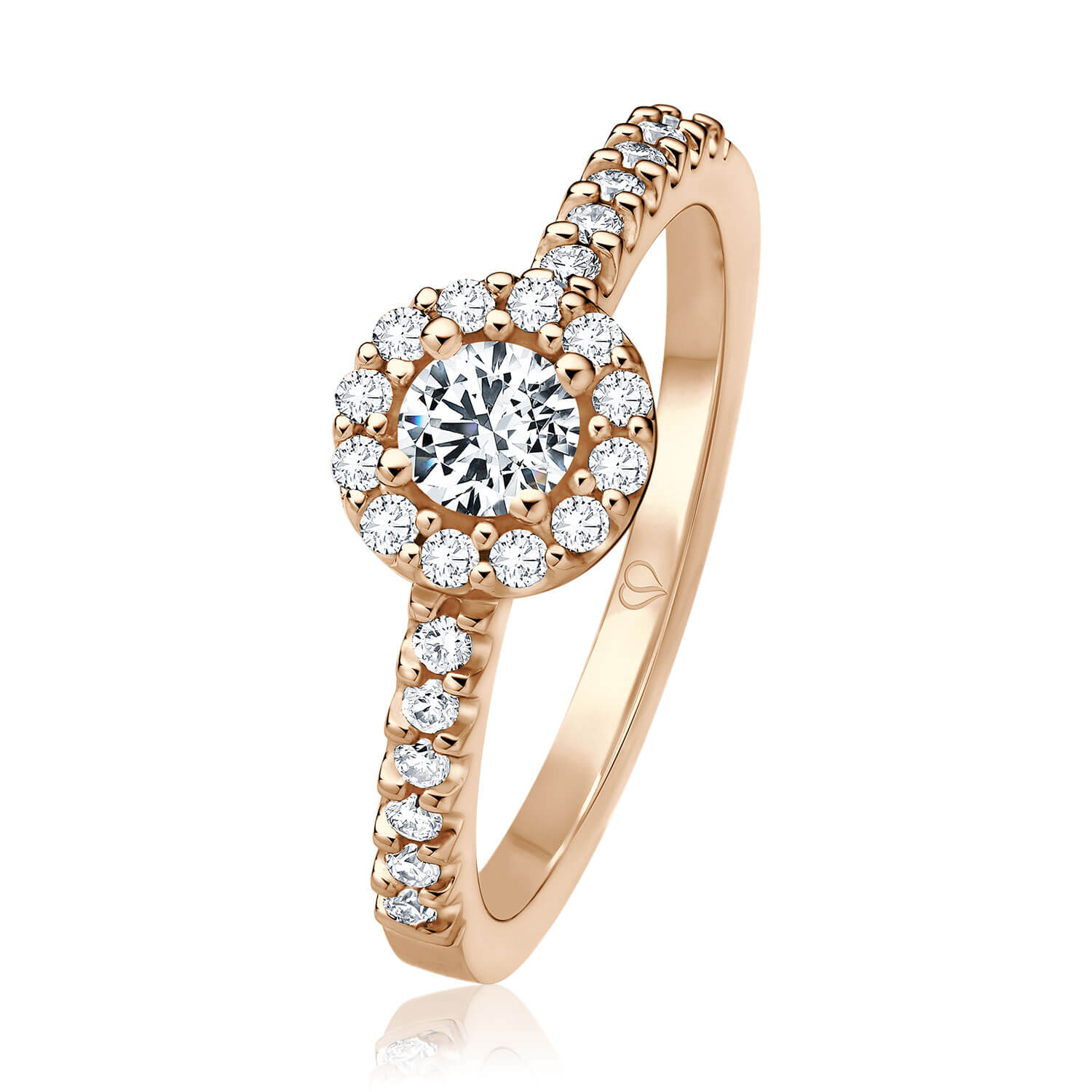 Verlobungsring Darling Roségold 750 25x Verteilt (0,50 ct w/si) Verlobungsring Darling Roségold 750 25x Verteilt (0,50 ct w/si)