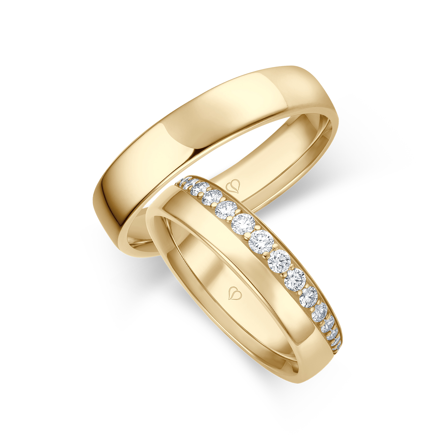 Trauring Gelbgold Gelbgold 750 19 x verteilt (0,39ct w/if) Trauring Gelbgold Gelbgold 750 19 x verteilt (0,39ct w/if)