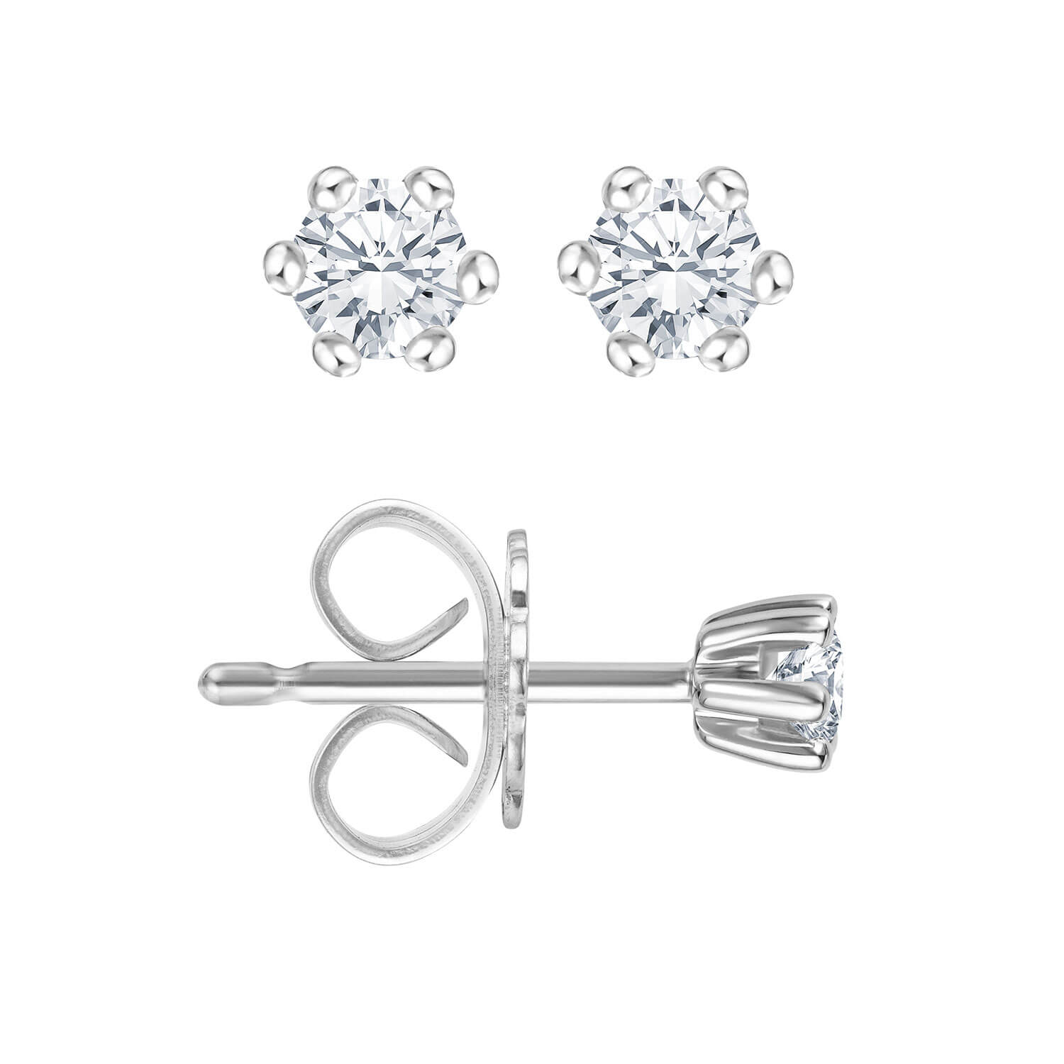 Twinkle Ohrstecker Weißgold 585 2x Solitär (0,18 ct w/si) Twinkle Ohrstecker Weißgold 585 2x Solitär (0,18 ct w/si)
