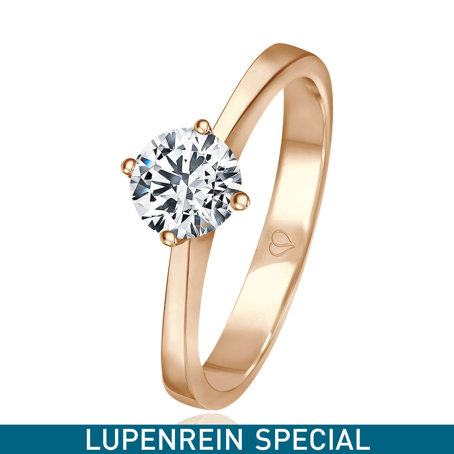 Verlobungsring Caring Roségold 585 1 x Solitär (1,00 ct Lupenrein) Verlobungsring Caring Roségold 585 1 x Solitär (1,00 ct Lupenrein)