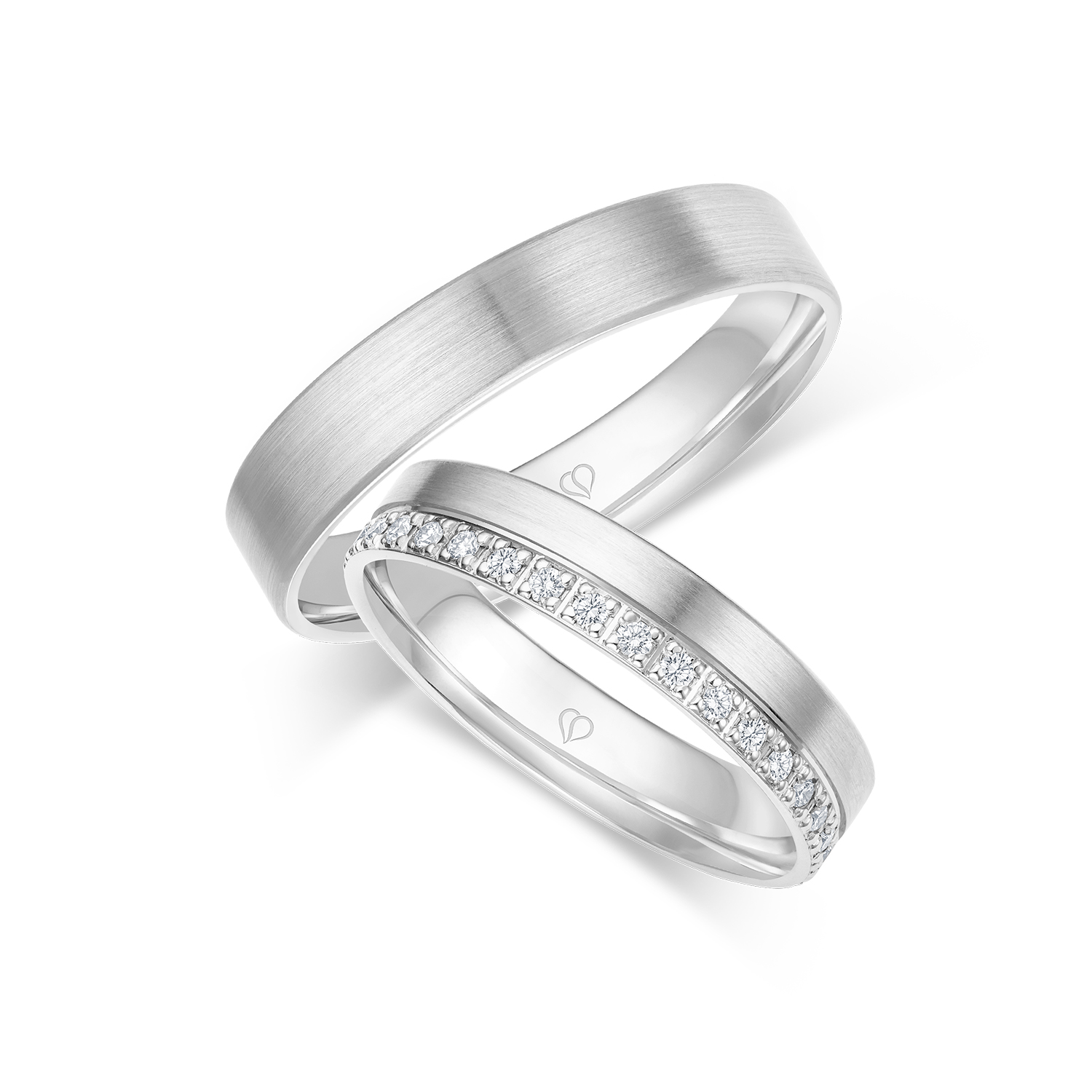 Trauring Weißgold Weißgold 585 34 x verteilt (0,34ct w/if) Trauring Weißgold Weißgold 585 34 x verteilt (0,34ct w/if)