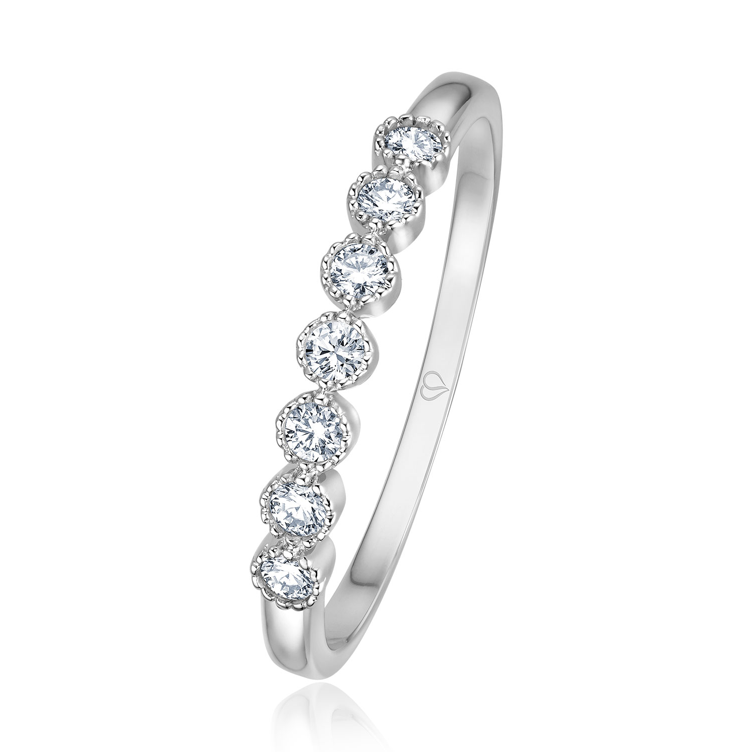 My Queen Weißgold 750 7x Reihe (0,20 ct w/if)